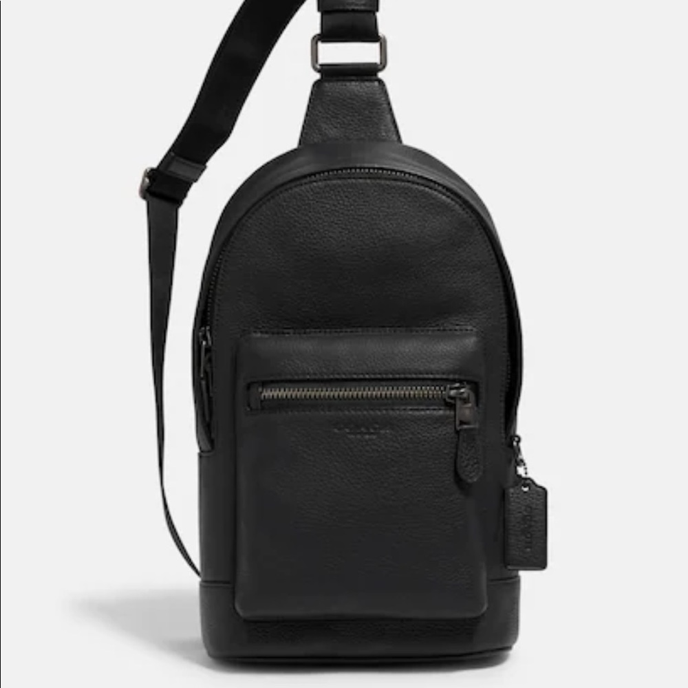 COACH Refined pebble leather back pack